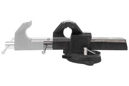 Тиски стальные усиленные поворотные с наковальней Rockforce 6"-150 мм RF-6540906(59932)