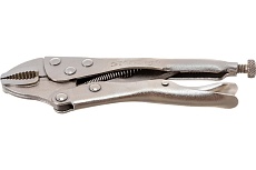 Зажим с фиксатором Skrab 180мм полукруглый захват 22558