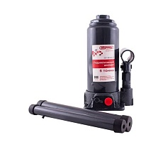 Гидравлический бутылочный домкрат Skyway 6т h 195-380 мм с клапаном в коробке+сумка S01804017