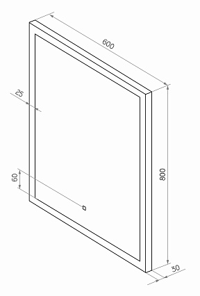 Зеркало Континент Sevilla Led 60x80 см с подсветкой ЗЛП73