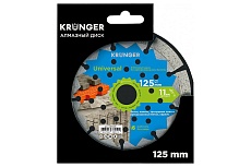 Диск алмазный сегментный по бетону (125x1.8x11x22.23 мм) Kronger U200125