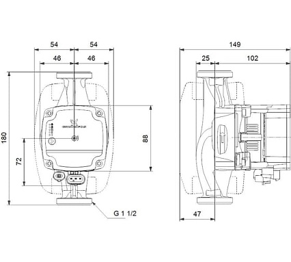 Циркуляционный насос Grundfos ALPHA1 L 25-40 99199611
