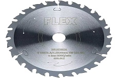 Стандартный пильный диск с чередующейся косой заточкой D165x1.6/1.0x20 мм, HM, Z=24 WZ Flex 456012