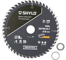 Пильный диск SHYLD по ламинату твердосплавный 140x20/16/12,7 мм, 48 зубьев 6692492