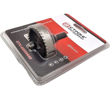 Стальная коронка по металлу HSS 55 мм Strong CTK-06300055