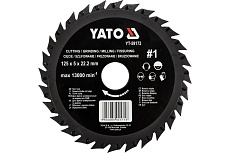 Фреза дисковая универсальная по дереву 125 мм для УШМ Yato YT-59172