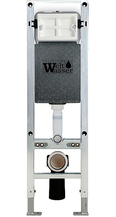 Комплект Weltwasser 10000010514 унитаз Gelbach 041 MT-BL + инсталляция + кнопка Amberg RD-CR