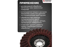 Круг зачистной абразивный (125х22.2 мм; зеленый; max об/мин 12000; мягкий) Forsage 49119 F-FR522C