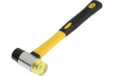 Молоток Тундра рихтовочный, двухкомпонентная рукоятка, бойки 35 мм, 300 г 7937787