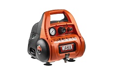 Компрессор Wester WK1200/6 безмасляный, 1100 Вт, 180 л/мин, 6 л, 8 бар 631503