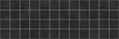 Декор Laparet Alabama мозаичный чёрный 20х60 см, MM60062