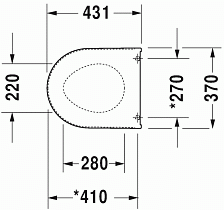 Крышка-сиденье Duravit Darling New/Starck-2 0069890000 с микролифтом