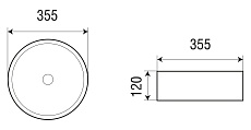 Раковина WeltWasser Elbach 3134 MBL 35.5 см голубой матовый