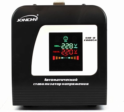 Интеллектуальный однофазный стабилизатор напряжения JONCHN SAR-D2000VA