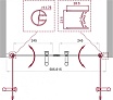 Душевая дверь BelBagno Uno 60x190 UNO-B-2-60-C-Cr прозрачная