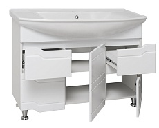 Мебель для ванной Руно Стиль 105 см белый