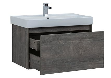 Тумба с раковиной Aquanet Nova Lite 90 см, 1 ящик