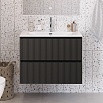 Мебель для ванной BelBagno Uno-Mini 90 см Темно-серый матовый