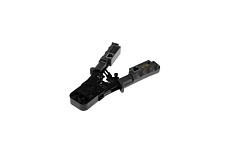 Кримпер-тестер Тундра с тестером кабеля, RJ-45 8P, RJ-12 6P, RJ-11 4P, вертикальный обжим 4476072