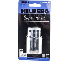 Коронка алмазная по керамике и керамограниту Super Hard (25 мм; M14) Hilberg HH625