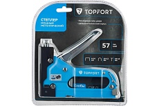 Степлер цельнометаллический с регулировкой силы удара Topfort по металлу 1704759