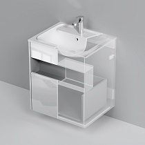 Мебель для ванной Am.Pm Func 60 см белый глянец