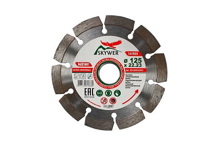 Диск алмазный 1A1RSS ULTRA UNIVERSAL (125х2.0х10х22.23 мм) SKYWER SK-UUS12522