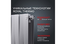 Радиатор Royal Thermo PianoForte 300 /Silver Satin - 14 секц. НС-1346077