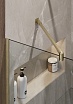 Душевая перегородка Timo TP-890/17C-8 89x195 прозрачное, матовое золото