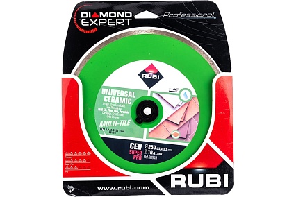 Диск алмазный CEV 250 SUPERPRO (250х25.4 мм) RUBI 30949