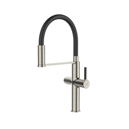 Смеситель для кухни Iddis Ikon фильтр, гибкий излив, хром