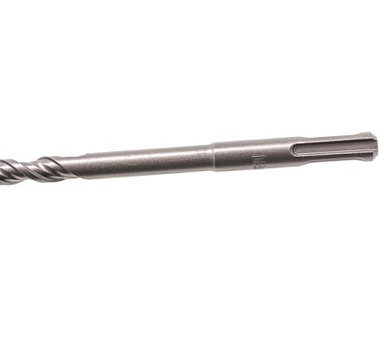 Бур по бетону, двойная спираль, Cobalt W-tip (10x460 мм; SDS PLUS) Denzel 705020