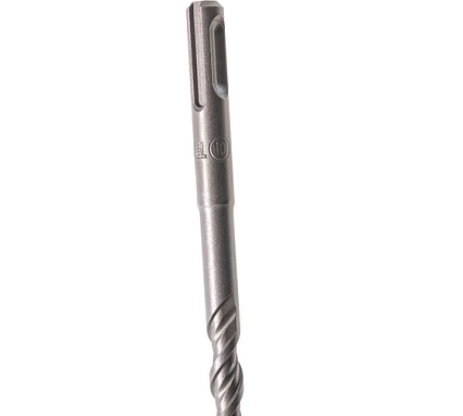 Бур по бетону, двойная спираль, Cobalt W-tip (10x260 мм; SDS PLUS) Denzel 705018