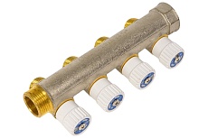Распределительный коллектор STOUT 3/4, 4 отвода 1/2 SMB 6851 341204 RG008SFVPM6IB3
