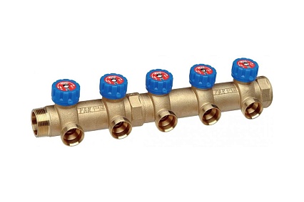 Коллектор регулирующий FAR 1 1/4, НР-ВР, 2 отвода М33х1,5 FK 3827 C11402