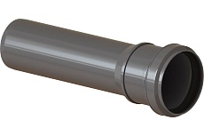 Патрубок EVER PLAST 50 мм, 0.15 м, ПП, толщина 1.8 мм 554805