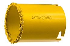 Коронка кольцевая с карбидно-вольфрамовой крошкой PROFESSIONAL 53 мм Stayer 33345-53