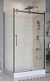 Душевой уголок BelBagno MARINO-2-AH-1-120/80-C-GM 120x80 прозрачный, оружейная сталь