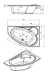 Фронтальная панель Cersanit Kaliope 170 R