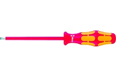 Отвёртка диэлектрическая WERA VDE, SL 0.6х3.5х100 мм, WE-006110