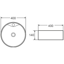 Раковина AQUAme AQM5009 40 см