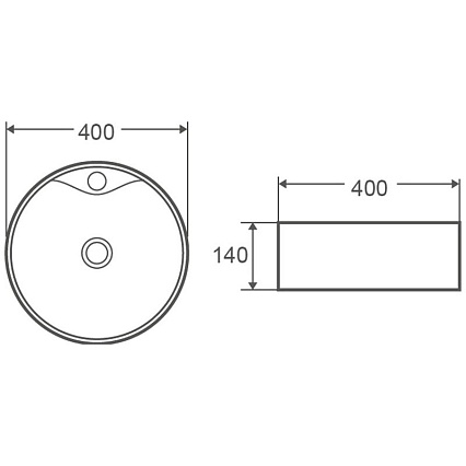 Раковина AQUAme AQM5009 40 см
