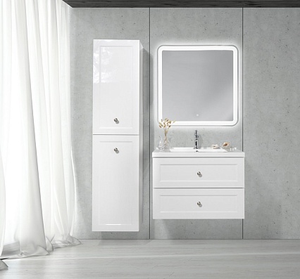 Тумба с раковиной BelBagno Dublin 75 см Bianco Lucido