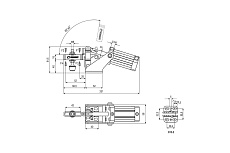 Горизонтальный пневматический прижим KUKAMET усилие 204 кг 612-3
