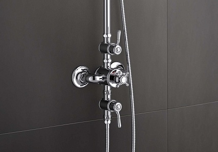 Душевая стойка Aquatek Классик AQ2563CR термостат, хром