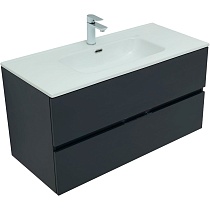 Мебель для ванной Aquanet Алвита New 100 см антрацит