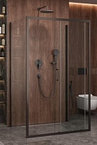 Душевой уголок Cezares MOLVENO-AH-12-160/90-C-GM-IV 160x90 прозрачный, оружейная сталь