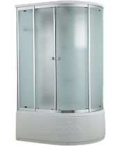 Душевая кабина Timo Comfort T-8820L 120x85, c г/м, матовые стекла (Fabric Glass), хром, L