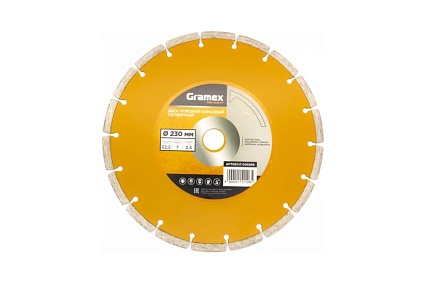Диск алмазный отрезной сегментный 230x22.2 мм Gramex 5956