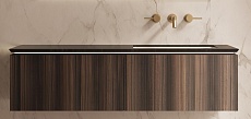 Мебель для ванной Vincea Luxe 140 см шпон натуральный орех